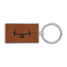RDW Front V-22 Osprey Premium Leatherette Keychain stol vtol vertical takeoff tiltrotor v22#2 - Rawhide