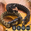 Camping Fire Starter Whistle Hiking Survival Bracelet Flint Fire Steel Fire Steel 2ea