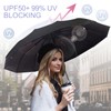 Zeproage Fiberglass Umbrella, Windproof & UV Protection, Lightweight Large Canopy,