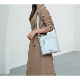 MKF Collection Crossbody Bags for women, Adjustable Strap Vegan Leather, Crossover Side Messenger Womens Purse By Mia K, Miranda Teal, Medium