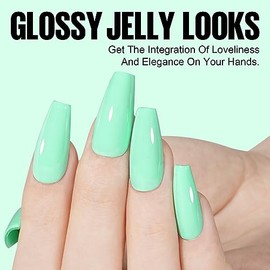 TOMICCA UV Nagellack Pastel, 15ml Macaroon Grün Gel Nagellack, Soak Off UV Nagellack Nail Art