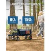 TIMBER RIDGE Beach Wagon with Tailgate, 300lbs Heavy Duty Collapsible