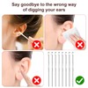 40pcs Ear Spoon Stainless Steel Ear Pick Earwax Removal Tool