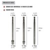 6” Impact Bit Socket Adapter Set, 3PCS -1/4”,3/8”,1/2” Head with