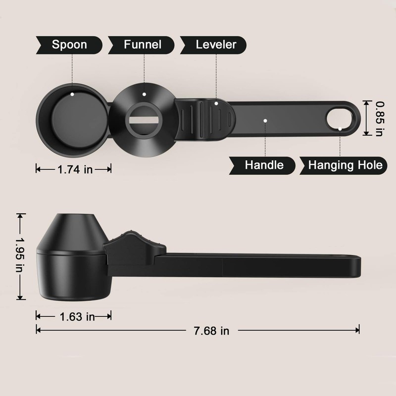 2PCS Measuring Scoop with Funnel
