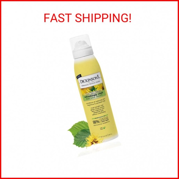 Dickinson's Original Refreshingly Clean Facial Mist, 99% Natural Formula, 3.5