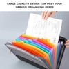 1 Piece Colorful Document Bag Document Bag Double Zipper Receipt