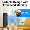 JRD 13'' Tower Fan with 80° Oscillating, 3 Speeds, 23ft/s