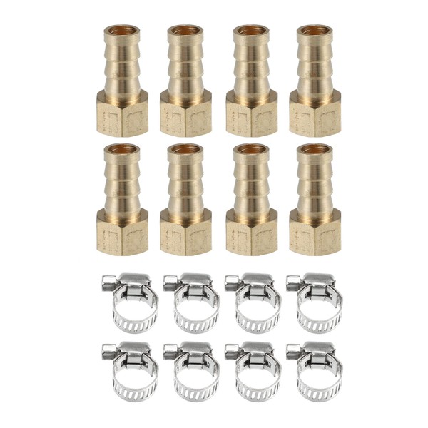A ABSOPRO Set of 8 10 mm 1/4 Inch Hose