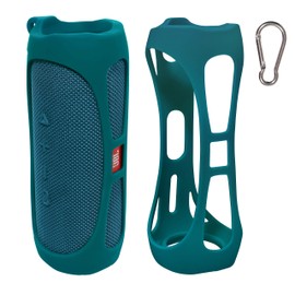 GETGEAR Silicone Cover Sleeve for JBL Waterproof Portable Bluetooth Speaker FLIP 5, Customized Design Skin Portable Protection Solution, Best Matching in Shape and Color (Teal)
