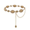 TOPACC Concho Belts for Women Western Chain Belt Gold Metal