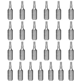 HPHOPE T10 Bits, T10 Torx Bit x 25 Pcs, 1/4" Hex Shank Screwdriver Bits Sets, 25 Bits per Box