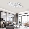 Jaycomey Ceiling Light,Modern LED Ceiling Lamps with 3 Squares,75W Cool