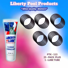 LIBERTY SEALS 35505-1233 Index Piston O-ring  ( 25-PACK + LUBE TUBE)   PTK-113. Fits Swimquip™