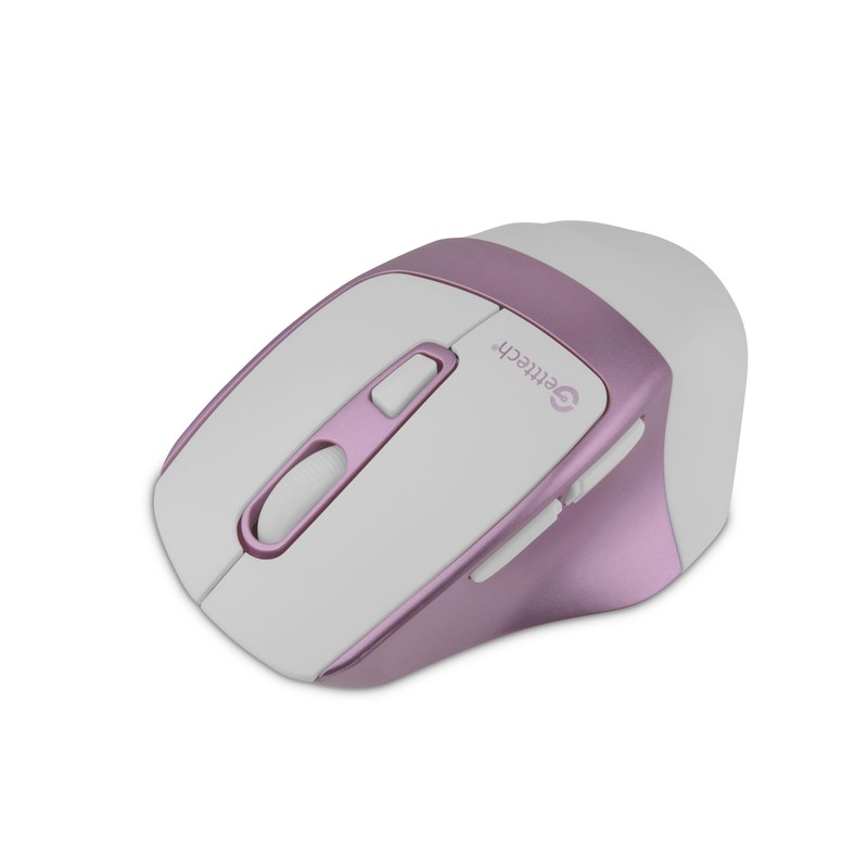 GETTTECH Mouse Inalámbrico Ergonómico 6400 dpi con Iluminación RGB 2.4G