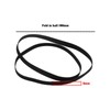 Create idea Pack of 2 Black Rubber Record Straps for