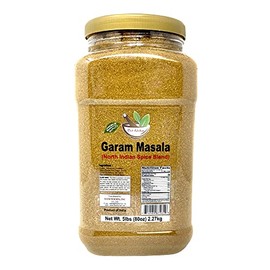 Desi Kitchen All Natural || NON GMO || Vegan || Salt Free || Premium Garam Masala (North Indian Spice Blend) Indian 11 Spice Blend 3oz(5 Pound Jar)