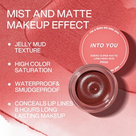 INTO YOU Matte Liquid Lipstick for Women, Canned Long Lasting Lipstick Waterproof with Lip Brush, No Transfer, High Pigmented with Lightweight Lip Mud Texture(PD02)