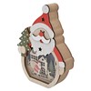 Bambelaa! LED Christmas Wooden Decoration Santa Claus Approx. 11 x