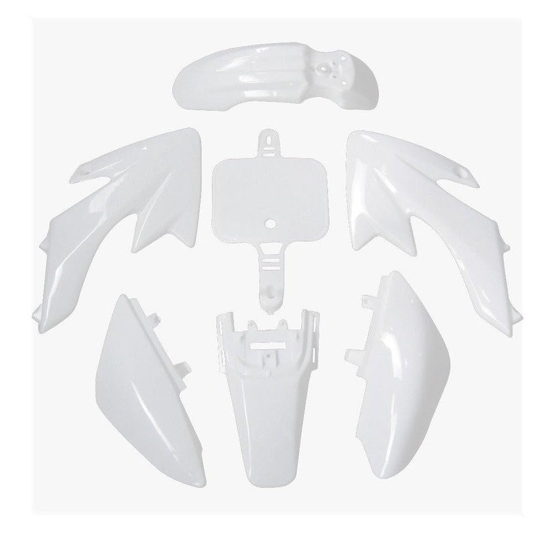 PCC MOTOR WHITE PLASTIC FENDER KIT FOR HONDA CRF XR50