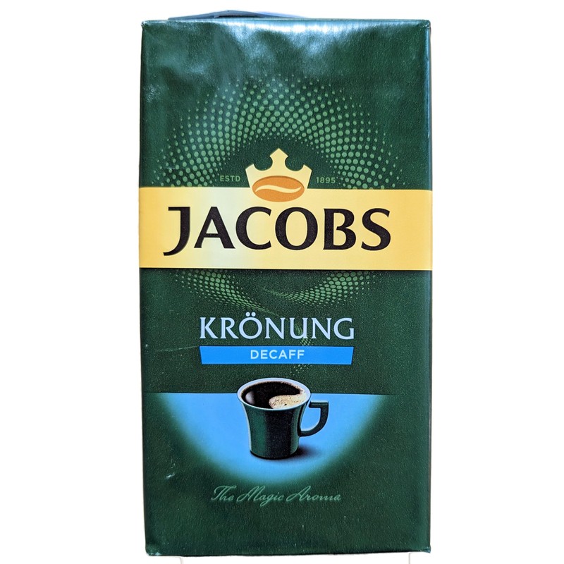 Jacobs Kronung Decaf Ground Coffee 250 Gram / 8.82 Ounce
