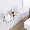KES Bathroom Tempered Glass Shelf 14" 8MM-Thick Wall Mount Rectangular,