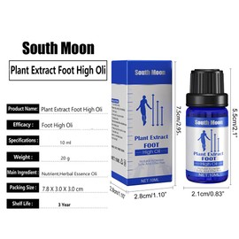South Moon Herbal Foot Massage Oil Promot Bone Growth, Safe and Healthy High Soothing Feet, Natural Increase Safe and Effective, Natural Plant Extract, (4 Bottle)