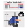 KOSTANZO Leveling Stem Casters Set of 4 Heavy Duty Retractable