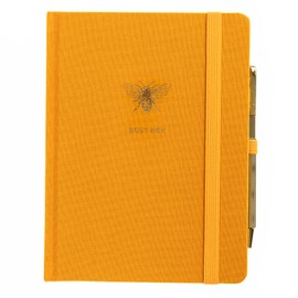 Graphique Bee Lined Journal Plus Pen Luxe Collection, Hardcover Diary Notebook for Writing, Gold Foil Embossing, 160 Pages, 6” x 8”