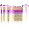 20pcs Makeup Brush Set, Premium Synthetic Kabuki Foundation Brushes, Shading