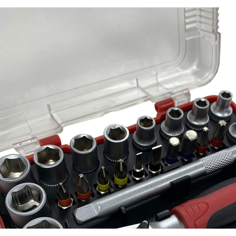 LUMBER JACK 25 Piece 1/4" Square Drive Metric Socket Set