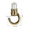 sourcing map Alloy Ceiling Hook Fixtures Accessories 22mmx28mm for Chandelier