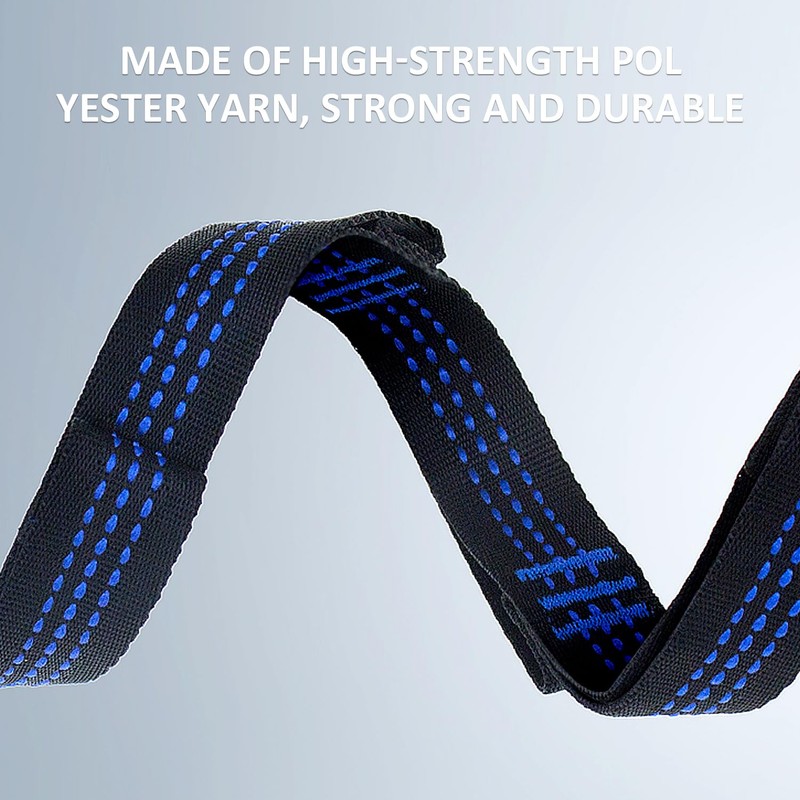 Pack of 2 Hammock Hanging Straps, 2 Pieces Carabiners, Outdoor