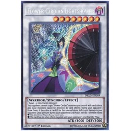 yugioh - Flower Cardian Lightshower DRL3-EN039 1st Edition Secret Rare - Dragons of Legend: Unleashed