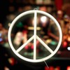 Uonlytech Decor Signs LED Peace Sign Led Peace Symbol Neon