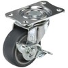 Uei Caster: E Series, E-S Type, Free-Caster with Stopper, Elastomer Car, Wheel Diameter φ2.0 inches (50 mm), Manufacturer Model: E-50ELS