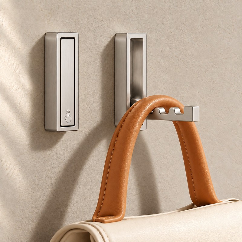 Foldable Wall Hook for Towels, Coats & Bags – Wall