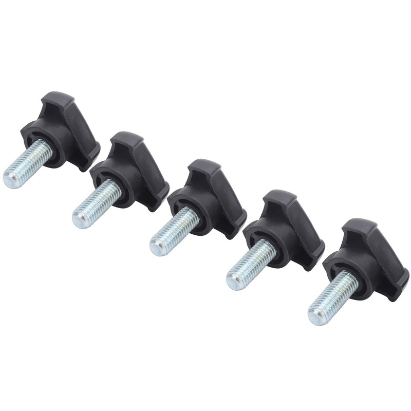 5Pcs Hand Knob Tightening Screw with Plastic Triangular Handle, Threaded