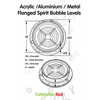 Large Flanged Metal Circular Angle Spirit Bubble Degree Level (Green