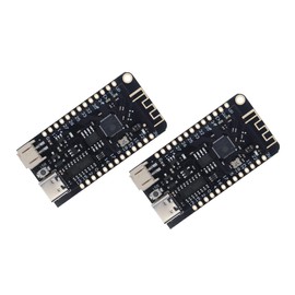 2cps Robojax WEMOS Lite V1.0.0 WiFi Bluetooth Development Board Antenna ESP32 ESP-32 REV1 CH340G MicroPython 4MB Micro USB USBC for Arduino (2pcs USB-C)