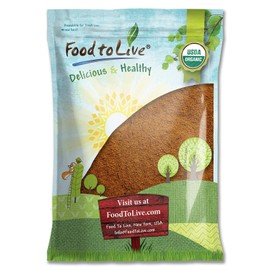 Food to Live Organic Cacao Powder, 8 Pounds Certified, Non-GMO, Kosher, Unsweetened, Sirtfood, Bulk