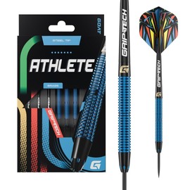 GOAT - Athlete Blue Brass Steeldarts 12 Gram, Incl. 3 Barrels, 3 Flights & 3 Shafts