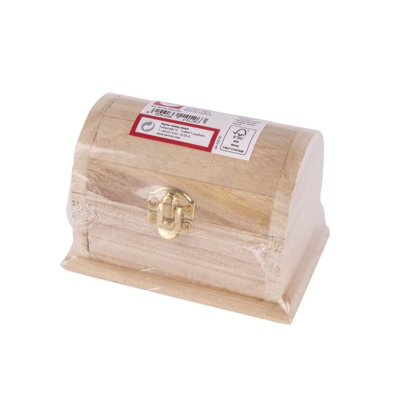 Rayher 62293000 Wooden Chest FSC Mix Credit 10.5 x 6.5