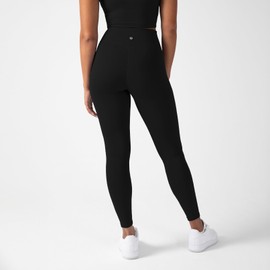 YITTY Active Women's UltraLuxe High-Waist No-Pocket Legging, Athleisure, 4-Way-Stretch, Iconic Black, XS, Regular