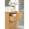 HODEDAH 5 Drawer Wood Dresser for Bedroom, Chest of Drawers