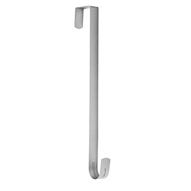 Sattiyrch 15" Wreath Hanger for Front Door Metal Over The Door Single Hook,Silver (1)
