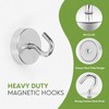 Neosmuk Magnetic Hooks,60lb Heavy Duty Earth Magnets with Hook for