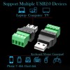 PENGLIN Pack of 4 USB 2.0 Type A Male Female
