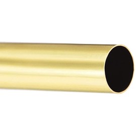 Boxonly Brass Round Tube 15mm OD 0.5mm Wall Thickness 200mm Length Metal Seamless Straight Pipe H65 Copper Tubing Pipe for DIY Crafts