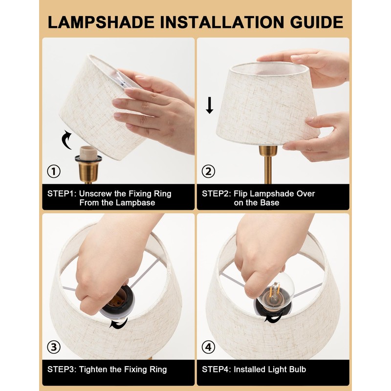 UMEXUS Cordless Lamp Rechargeable Table Lamps, 5000mAh Battery Operated Lights,